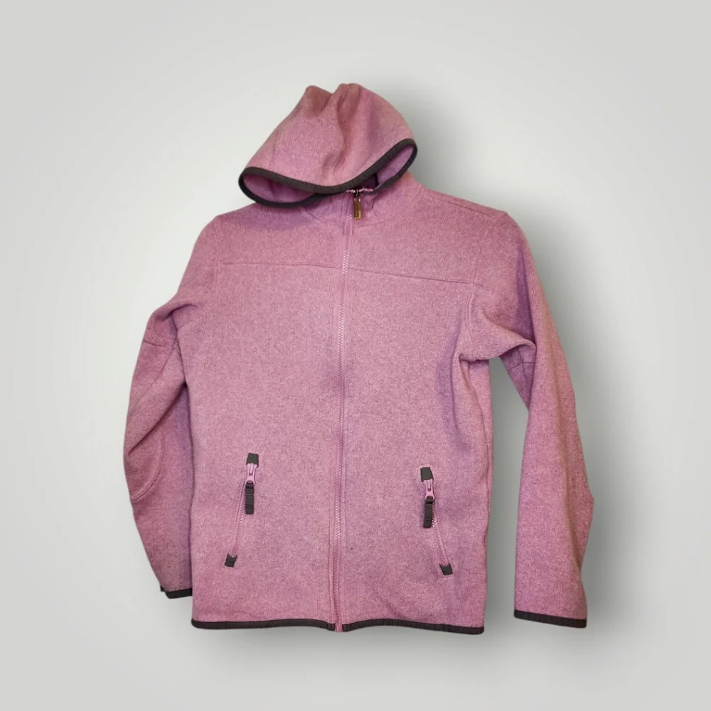 Lands' End Pink Sweater jacket Youth Sizs m 10 12